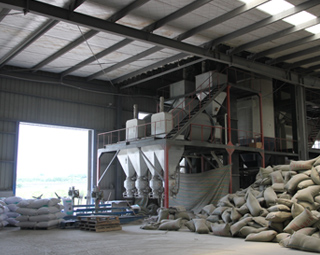 Dry mortar customer site