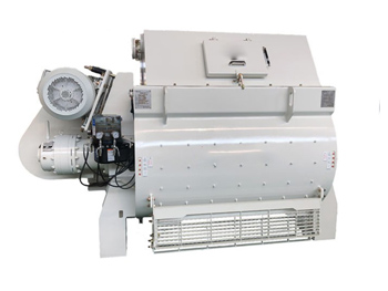 Horizontal concrete mixer