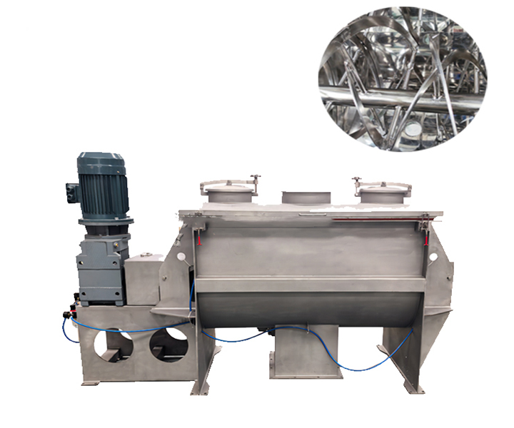 Horizontal ribbon blender