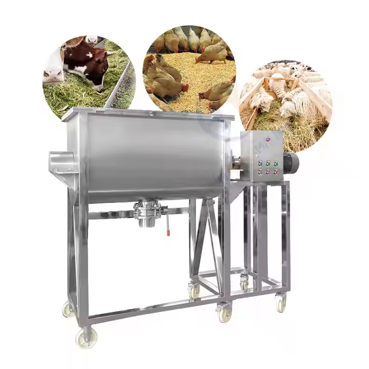 Poultry feed stirring mixer