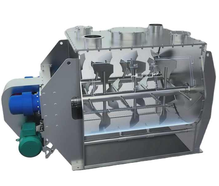 Twin Shaft Paddle Mixer For Bulk Materials