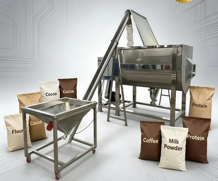 How Does a Food-Grade Coffee Powder Mixer Ensure Production Safety and Consistent Flavor?