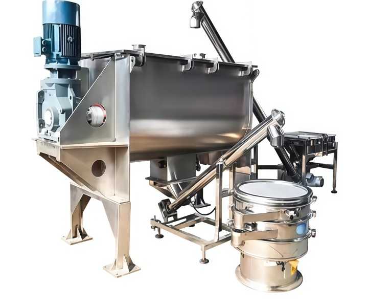 Catalyst for horizontal ribbon mixer