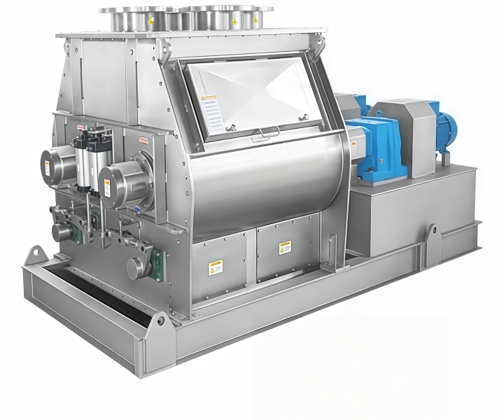 Horizontal Gravityless Twin Shaft Paddle Mixer