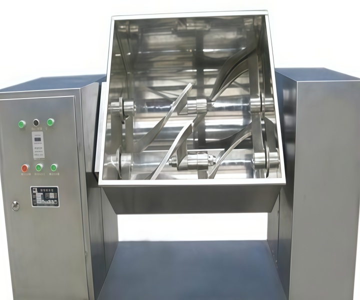 Working principle of horizontal ribbon mixer