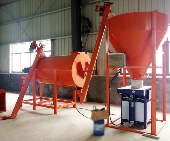 Spiral Ribbon Dry Powder Mortar Mixer
