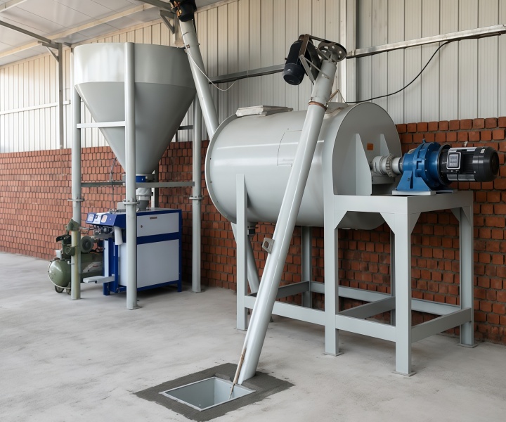 Building materials for dry powder mortar mixer