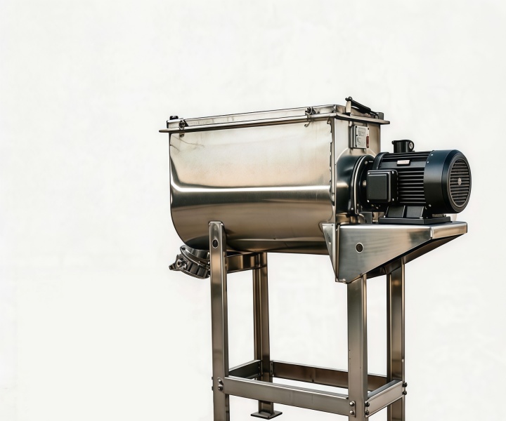 What are the features of horizontal mixer?