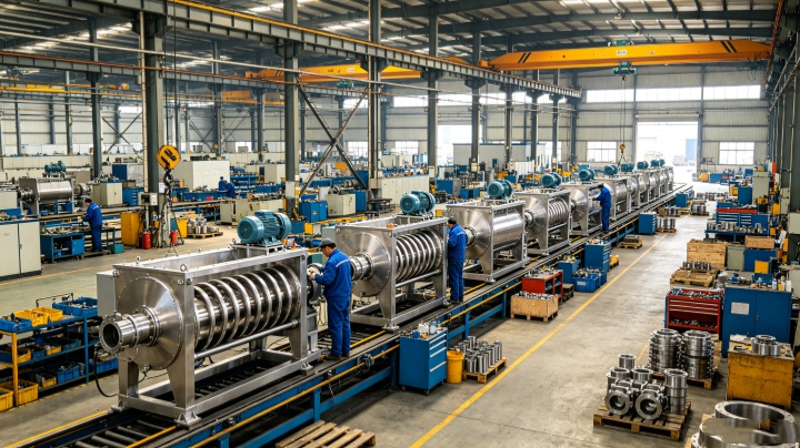 Horizontal Ribbon Blender