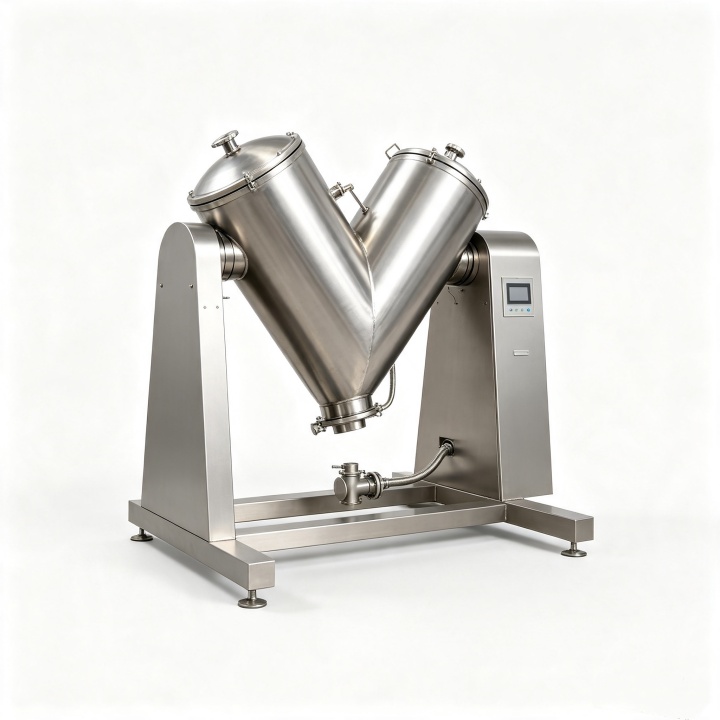 V-Type powder mixer stainless steel blending machine for pharmaceutical and food industries