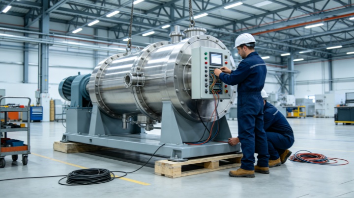 Rubber and plastic thermal mixer manufacturing facility and technical support team